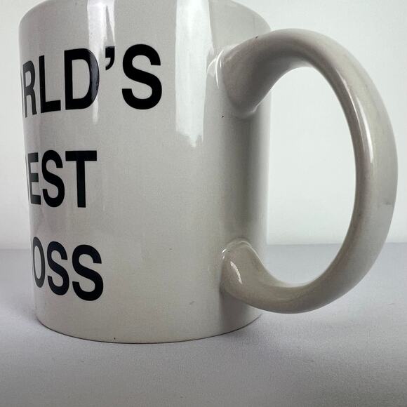 THE OFFICE Michael Scott "WORLD'S BEST BOSS" 4" Large Ceramic Mug 20oz - Picture 4 of 12